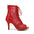 Red Lace Up Mesh Dance Boots