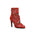 Red Suede Rhinestones Dance Boots
