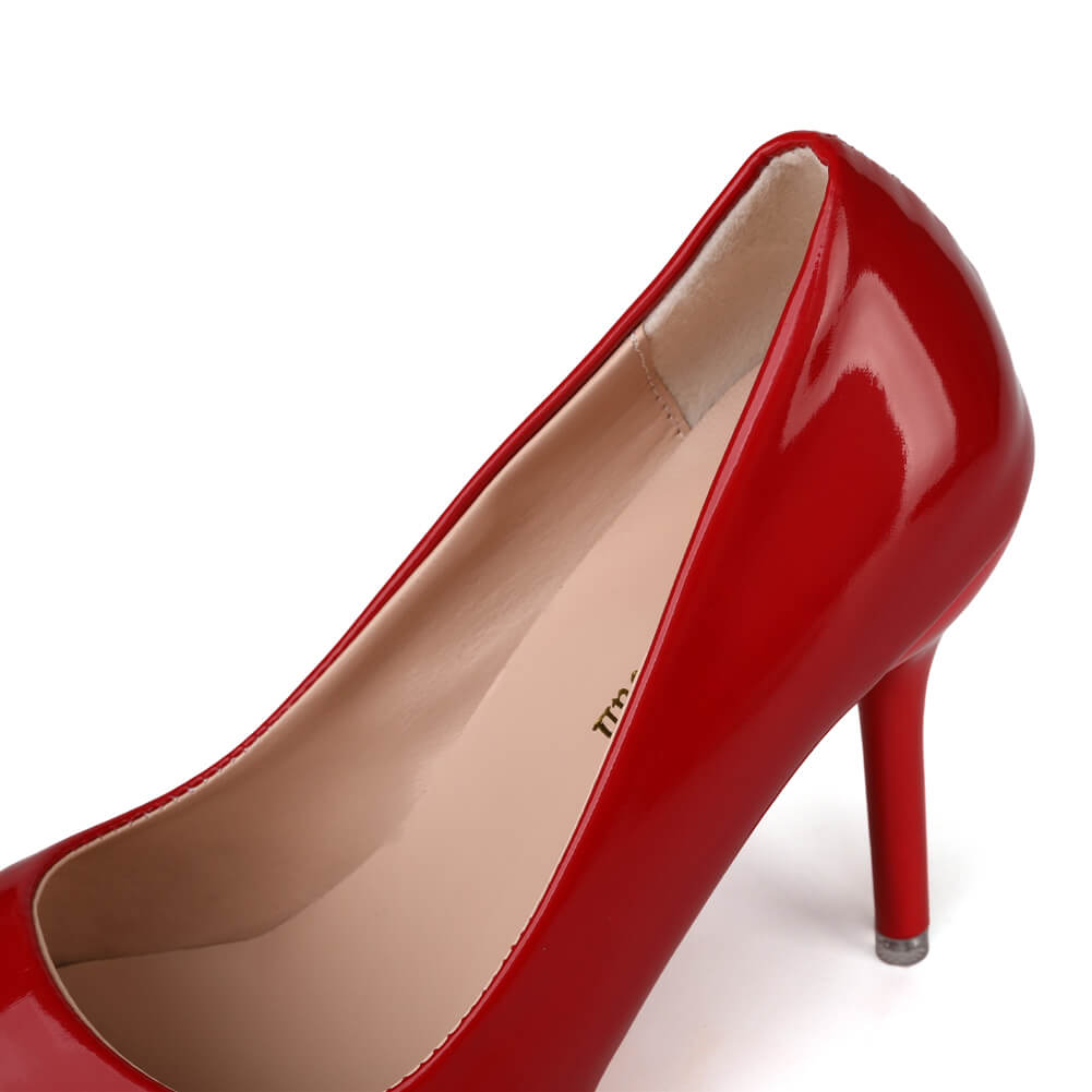 Red Vegan Pumps