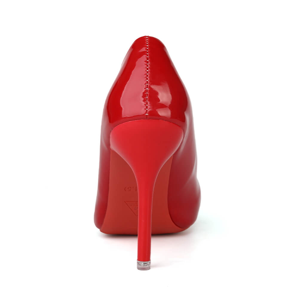 Red Vegan Pumps