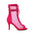 Rose Pink Open Toe Mesh Ankle Boots