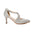 Scarpe da salsa con punta argentata e glitter