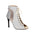 Silver Sequined Mesh Dance Boots