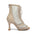 Beige Women's Lace Up Mesh Dance Boots