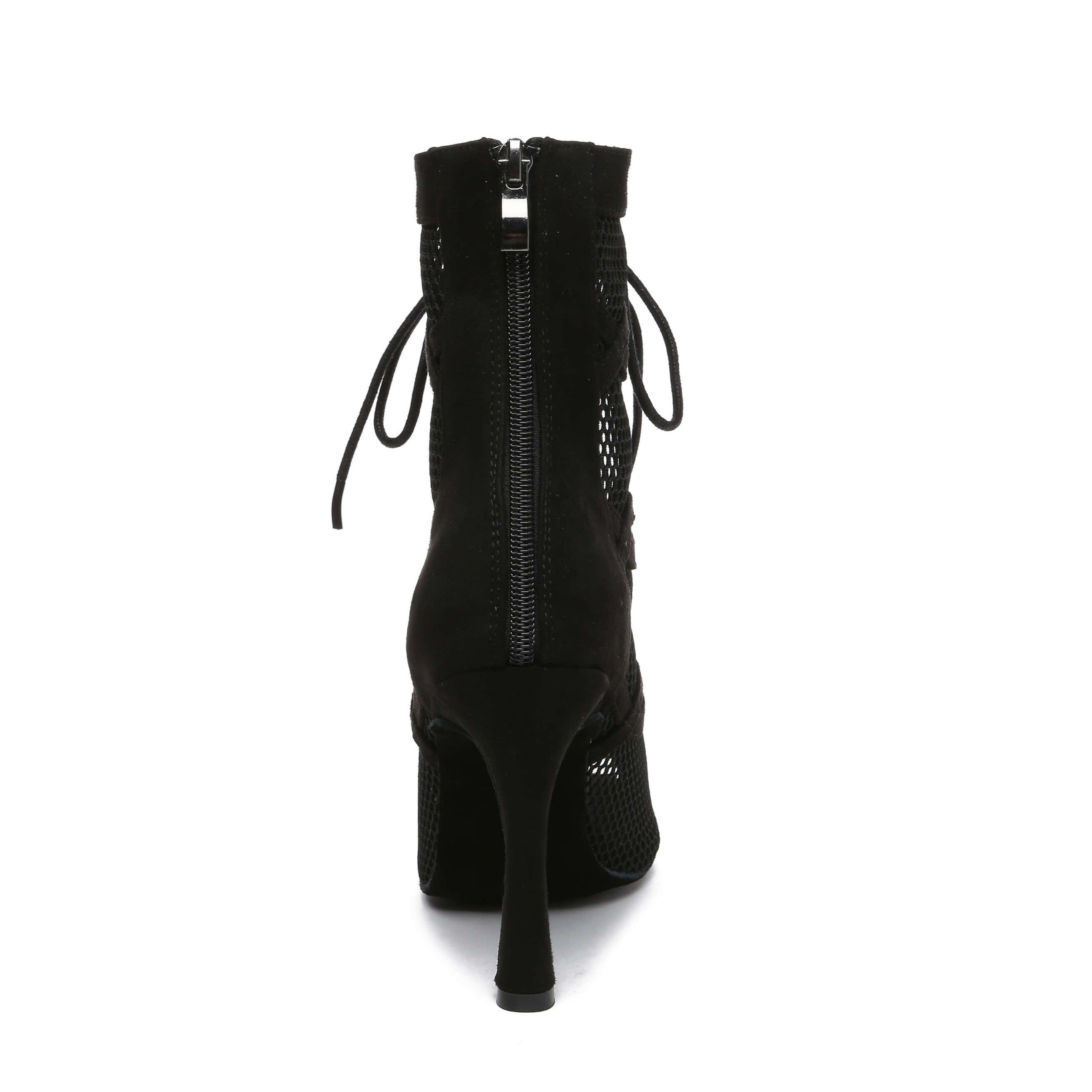 Stivaletti da ballo con punta aperta da donna