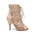 Women Nude Peep Toe Prom Ankle Booties