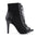 Women Peep Toe Suede Heeled Boots Apricot