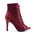 Women Peep Toe Suede Heeled Boots Apricot