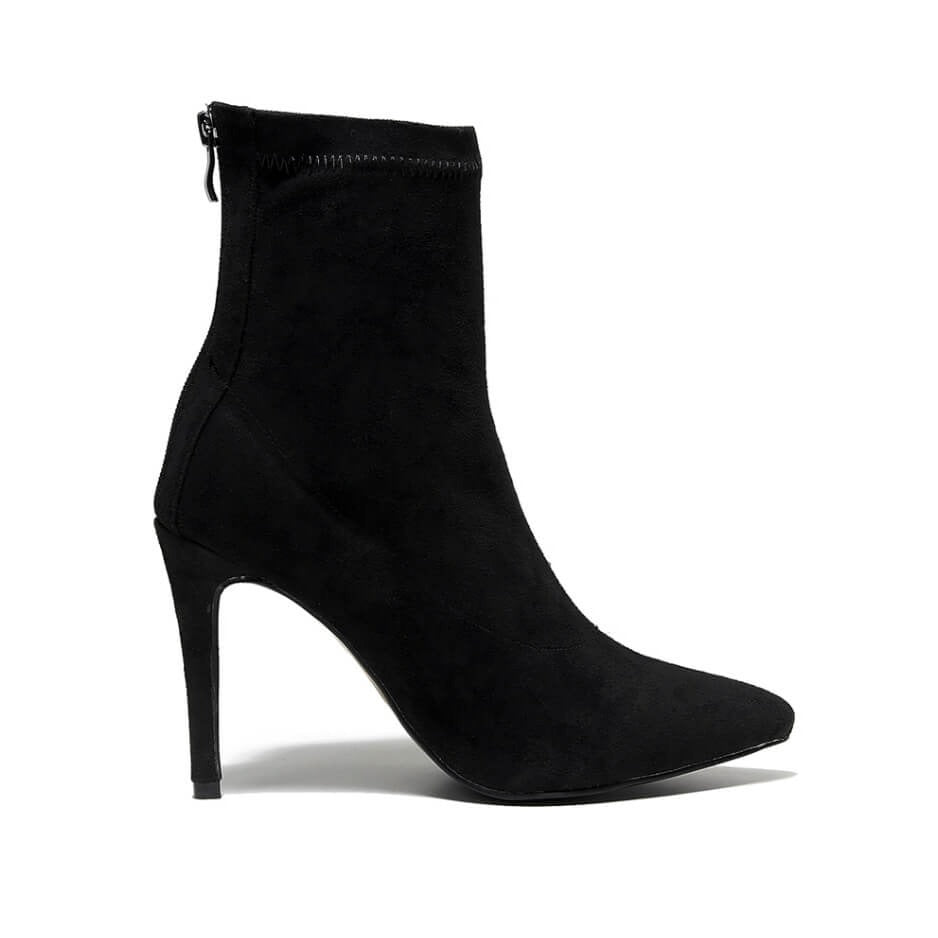 Knee High Boots Women Heels Women's High Boots Lace-up Round Toe Black Dance Shoes For Girls