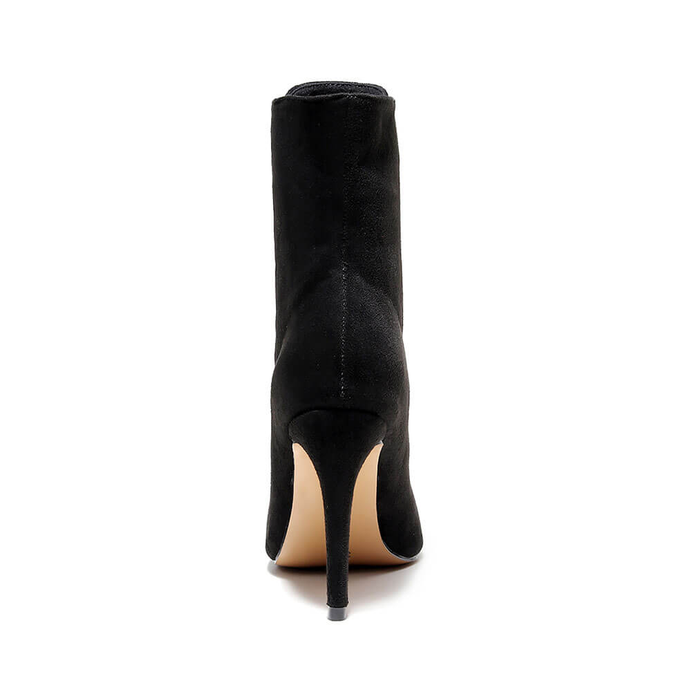 Women's Black Lace Up Dance Boots