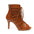 Women's Brown Leather Lace Up Dance Boots