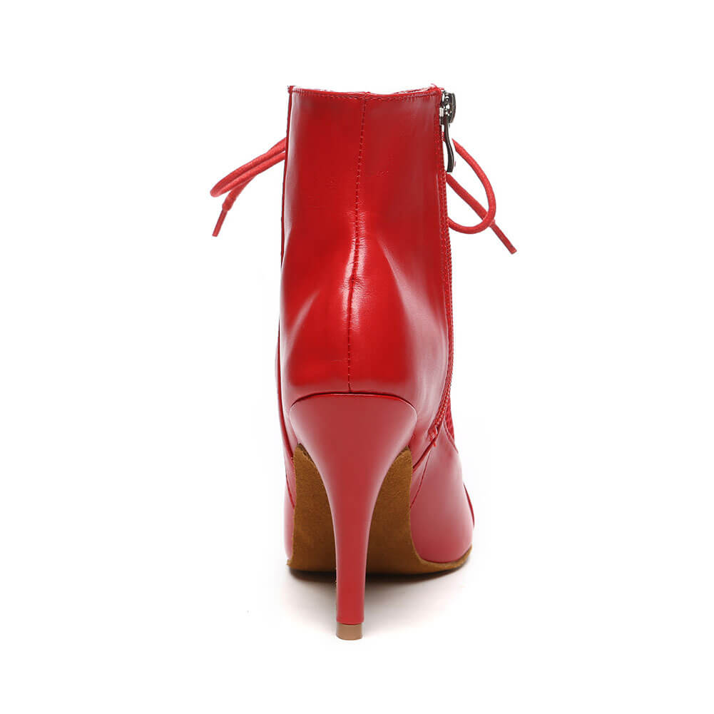 Stivali da ballo stringati in rete da donna