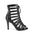 Women's hollow lace up high heel dance boots