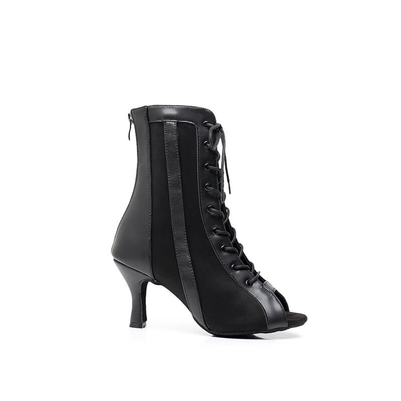 Bottines de danse femme à lacets en satin