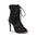 Suede Rhinestone Lace-Up Dance Boots
