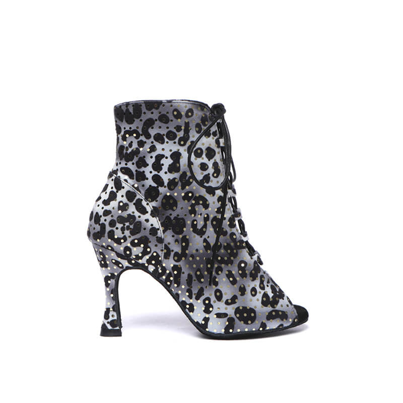 Ballet Pattern Print Men Women Leather Boots main image 1