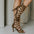 Leopard Fashion Hollow Strap Sandals